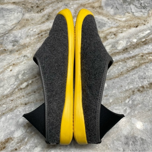 MAHABIS Classic Gray Wool Slippers Removable insole EU45 US Mens 11-11.5 - Picture 6 of 10